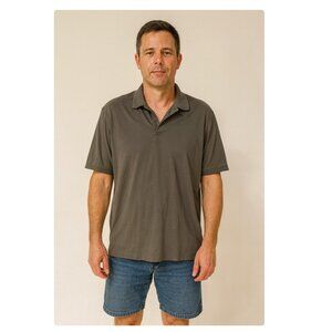 Hugo Boss Polo Shirt Mens XL Gray Regular Fit Verona 02 Made Turkey Minimalist